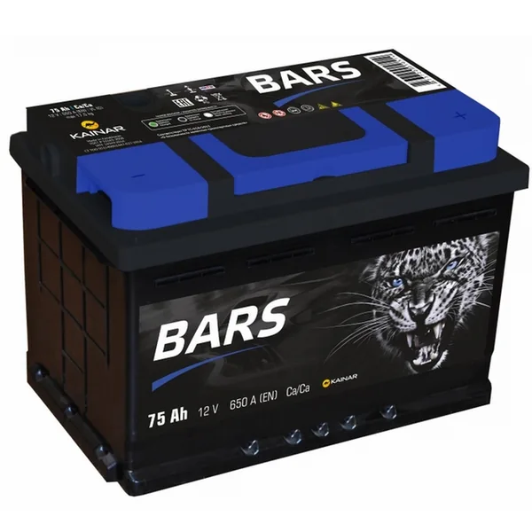 Аккумулятор BARS Standart 75Ah euro EN650