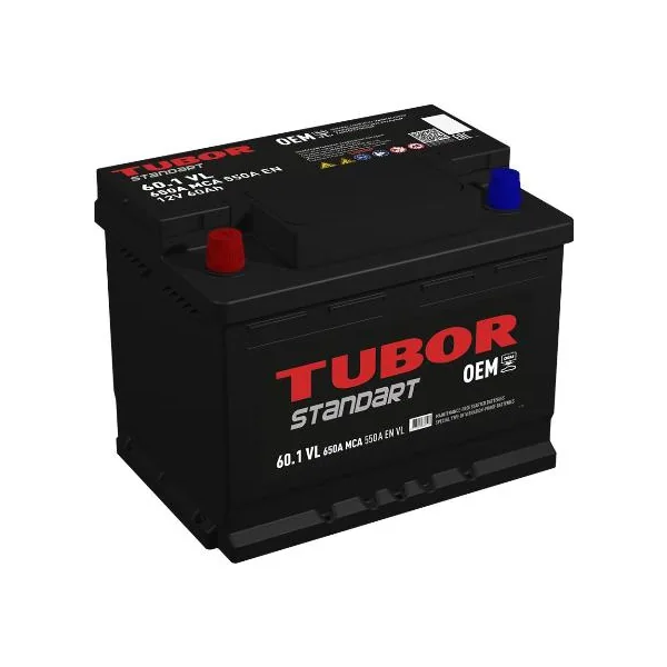 Аккумулятор TUBOR Standart 60Ah прямой EN550