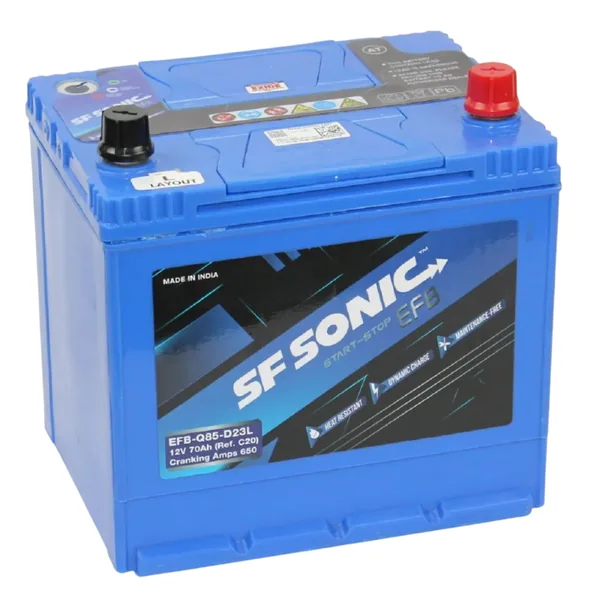 Аккумулятор SF SONIC EFB 70Ah euro CCA650 Q85D23L
