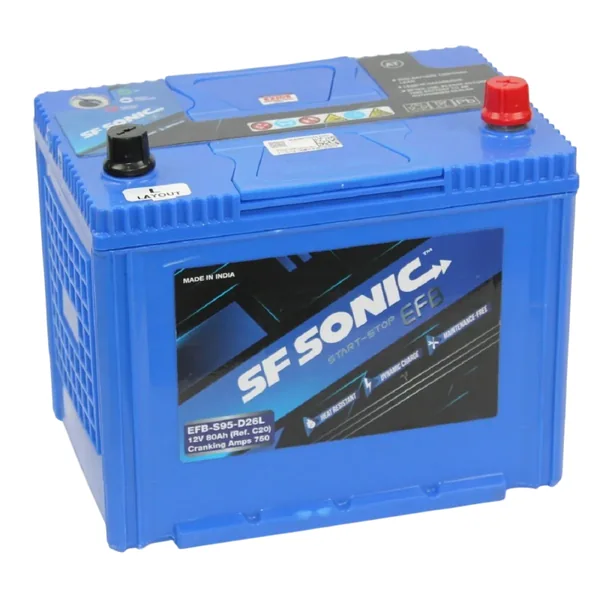 Аккумулятор SF SONIC EFB 80Ah euro CCA750 S95D26L