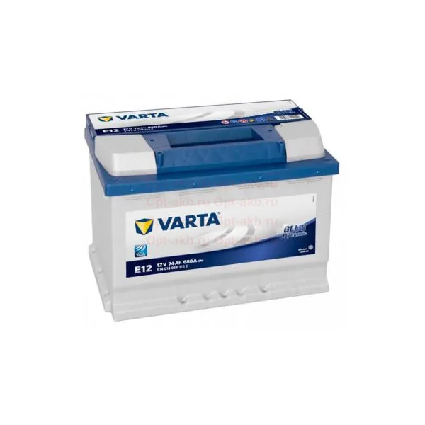 Аккумулятор VARTA BD 74Ah прямой EN680