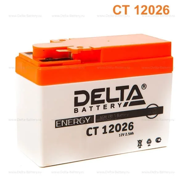 Аккумулятор DELTA CT 12026 ytr4b-bs