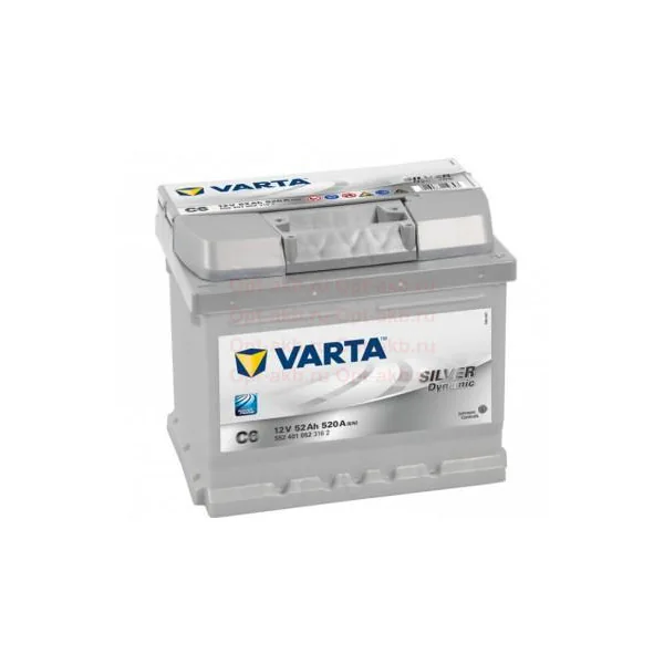 Аккумулятор VARTA SD 52Ah euro низкий EN530 (Чехия) 207*175*175