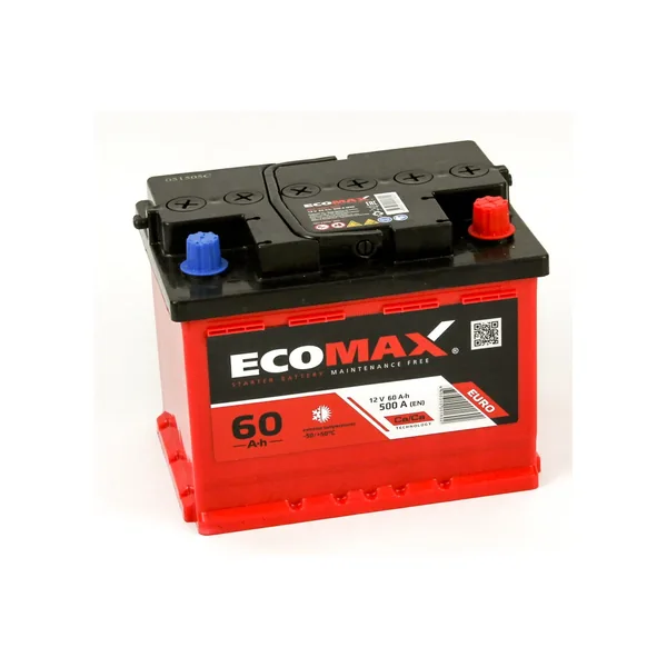 Аккумулятор EcoMAX 60Ah euro EN500
