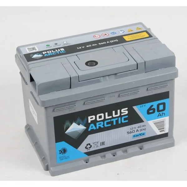 Аккумулятор POLUS Arctic 60Ah прямой EN560