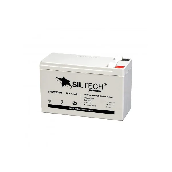 Аккумулятор SILTECH SPS 12075 12V7,5Ah AGM