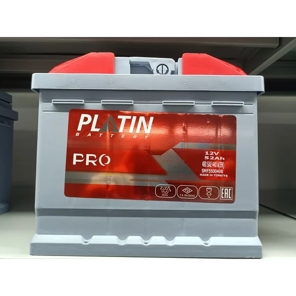 Аккумулятор PLATIN Pro 52Ah euro низкий EN480