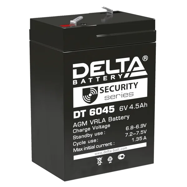 Аккумулятор DELTA DT 6045 6V4,5Ah AGM