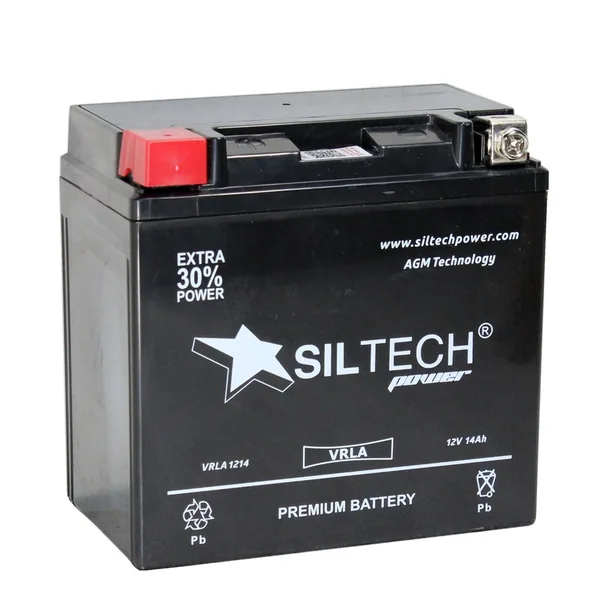 Аккумулятор SILTECH VRLA 1214 12V14Ah YTX14-BS AGM