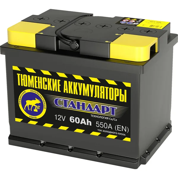Аккумулятор ТЮМЕНСКИЕ АККУМУЛЯТОРЫ Стандарт 60Ah прямой EN550
