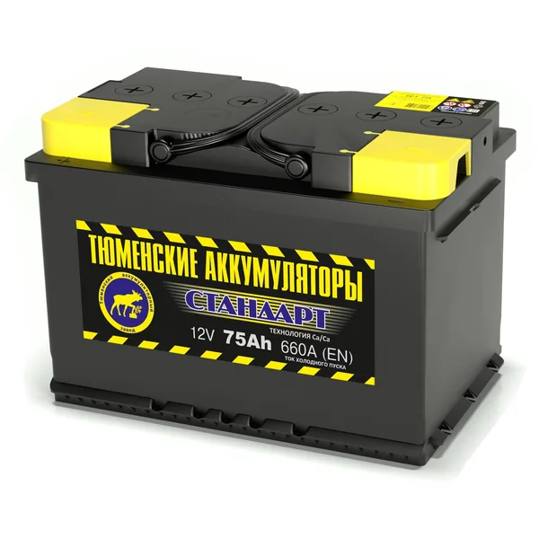 Аккумулятор ТЮМЕНСКИЕ АККУМУЛЯТОРЫ Стандарт 75Ah прямой EN660