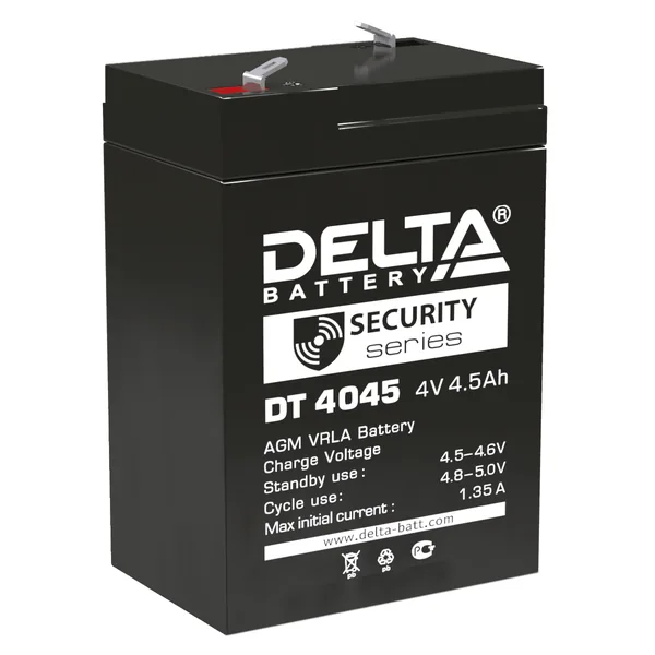 Аккумулятор DELTA DT 4045 4V 4.5Ah AGM