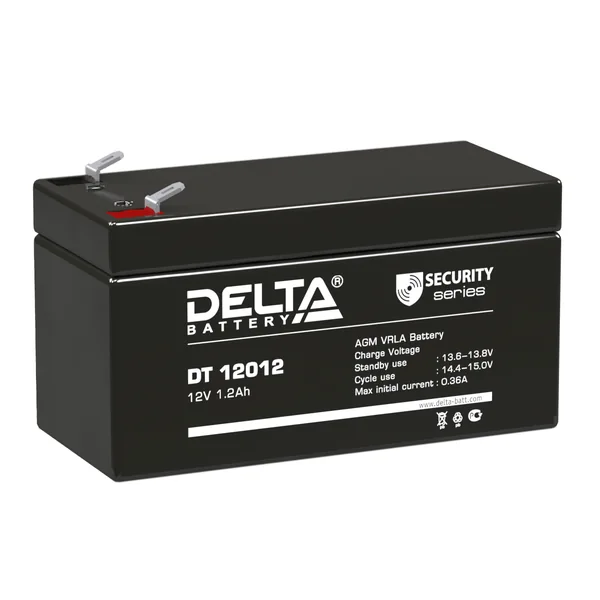 Аккумулятор DELTA DT 12012 12V 1,2 Ah AGM