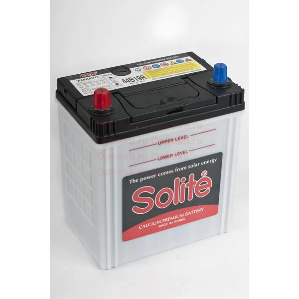 Аккумулятор SOLITE 44Ah прямой CCA350 44B19R