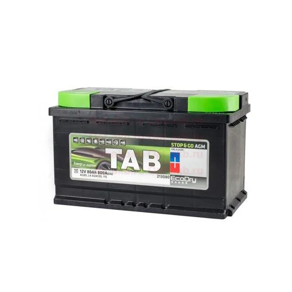 Аккумулятор TAB AGM 80Аh euro EN800