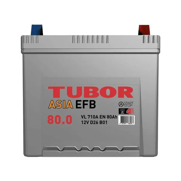 Аккумулятор TUBOR Asia EFB 80Ah euro EN710