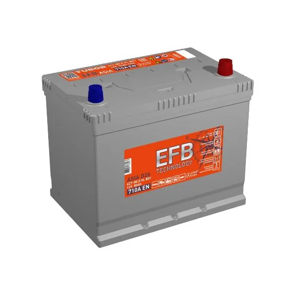 Аккумулятор TUBOR Asia EFB 80Ah прямой EN710