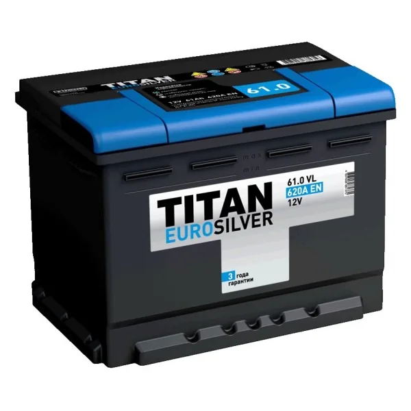 Аккумулятор TITAN Euro Silver 61Ah euro EN600