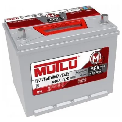 Аккумулятор MUTLU SFB M3 75 Ач 640 А (EN), обратная полярность, D26
