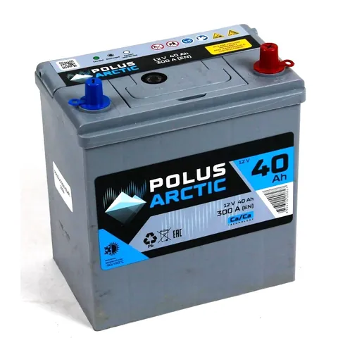 Аккумулятор POLUS Arctic 40 Ач 380 А (EN), обратная полярность, B19