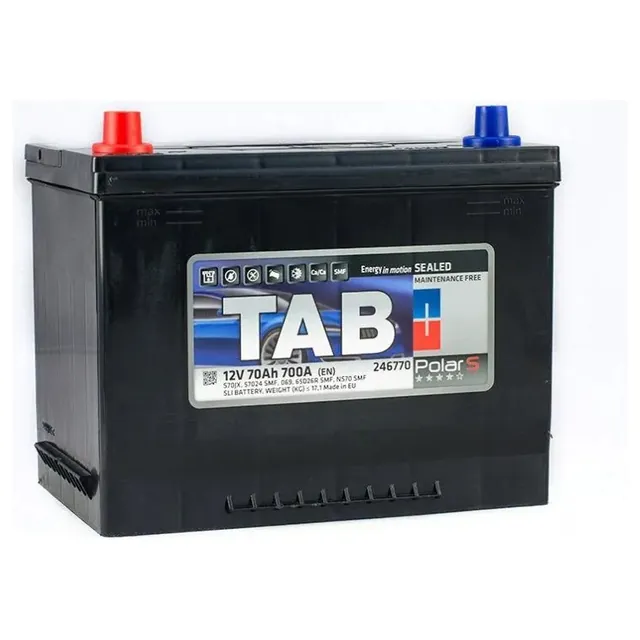 Аккумулятор TAB Polar S Asia 70 Ач 700 А (EN), прямая полярность, BCI-35
