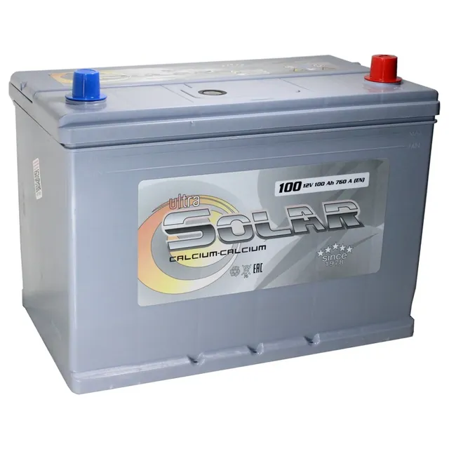 Аккумулятор ULTRA SOLAR GREY ASIA 100 Ач 760 А (EN), обратная полярность, D31