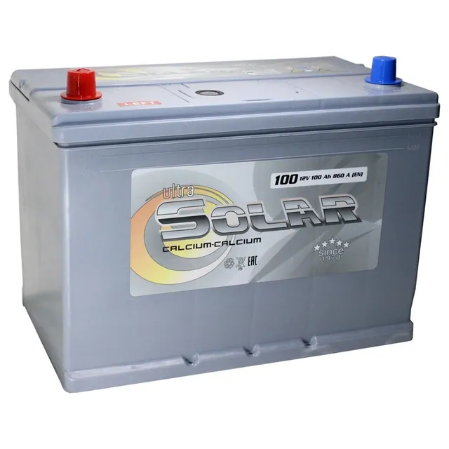 Аккумулятор ULTRA SOLAR 100 Ач 760 А (EN), прямая полярность, D31