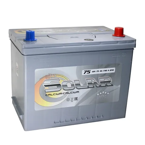 Аккумулятор ULTRA SOLAR GREY ASIA 75 Ач 730 А (EN), обратная полярность, D26
