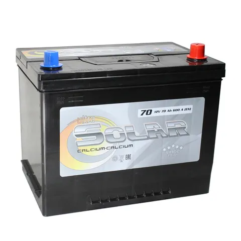 Аккумулятор ULTRA SOLAR BLACK ASIA 70 Ач 600 А (EN), обратная полярность, D26