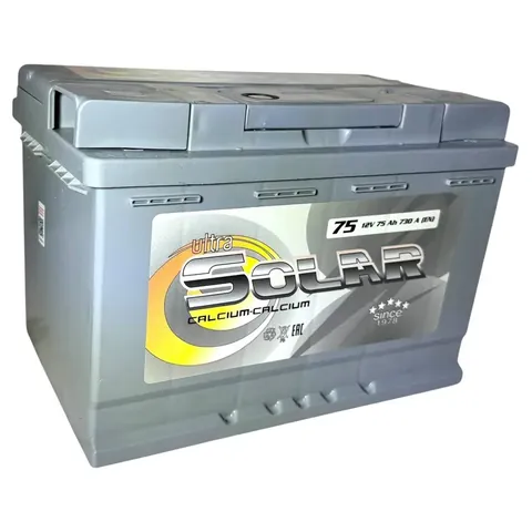 Аккумулятор ULTRA SOLAR GREY 75 Ач 730 А (EN), обратная полярность, LN3