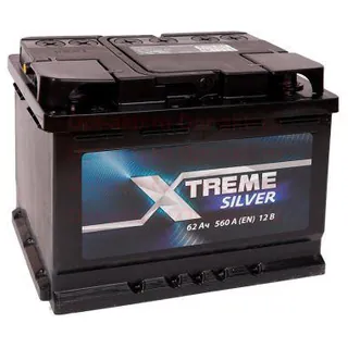 Аккумулятор XTREME Silver 62 Ач 560 А (EN), прямая полярность, LN2