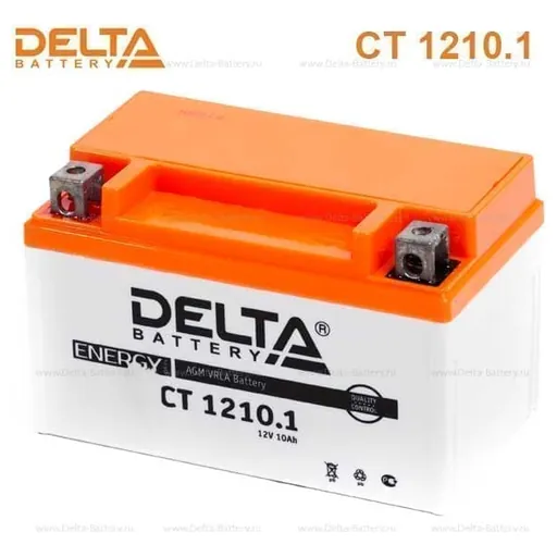 Аккумулятор DELTA 10 Ач 190 А (EN), прямая полярность, YTZ10S
