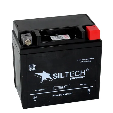 Аккумулятор SILTECH 7 Ач 140 А (EN), обратная полярность, YTZ7S